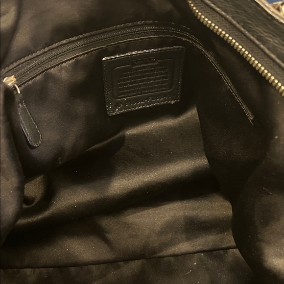 Coach Campbell Izzy Black Metallic Signature Buckle Tote - Picture 13 of 14